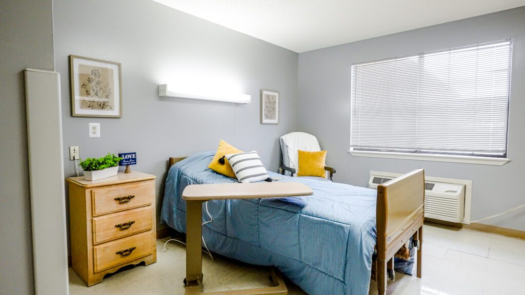 A room available for Long term care, short term care, and respite care residents of Chambers