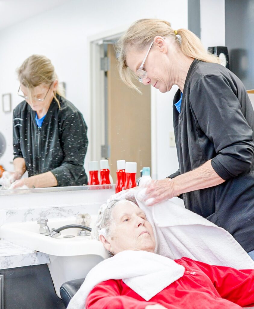 Salon experience at Chambers a skilled nursing facility